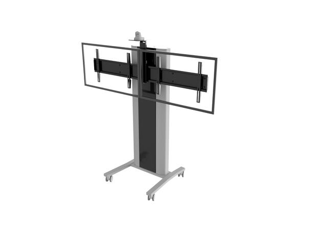 EDBAK Tralle VCTX247 VideoKonferanse 2x 40-47" | Kamera- og codec-hylle 