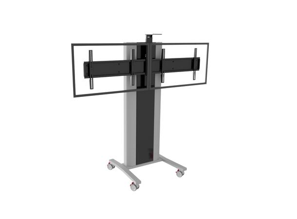 EDBAK Trolley VCTX247 VideoConference 2x 40-47" | Camera- and codec shelf 