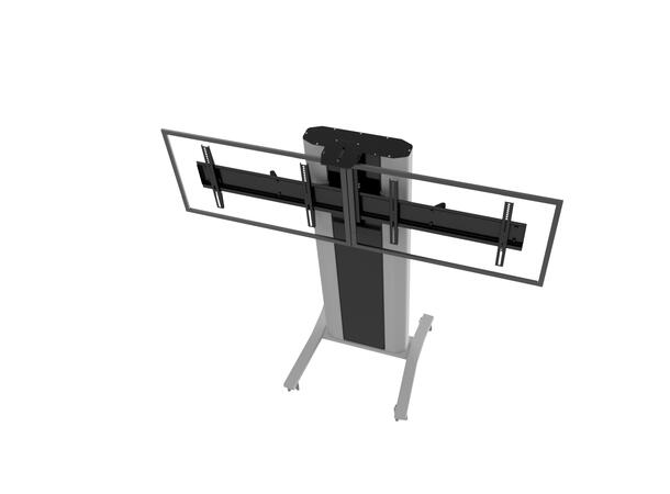 EDBAK Trolley VCTX247 VideoConference 2x 40-47" | Camera- and codec shelf 