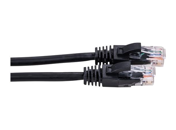 LinkIT Patch U/UTP Cat6 Svart 10m AWG 24/7 | LSZH 