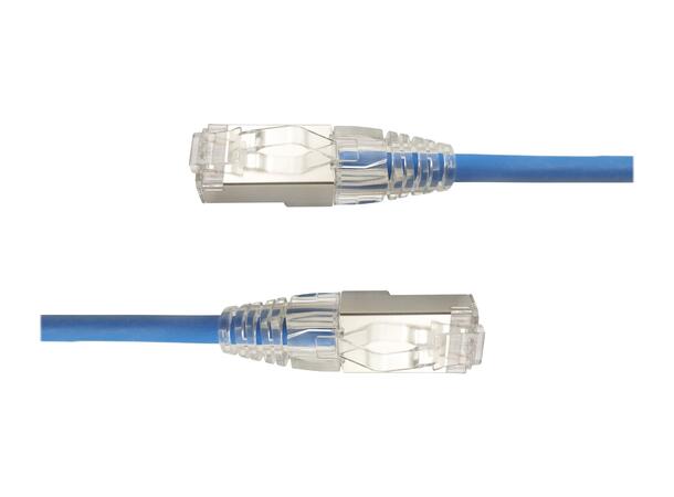 LinkIT SlimPatch F/UTP Cat6a blå 10m AWG 28/1 | LSZH | 4.7mm 