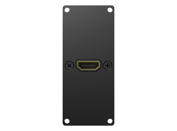 Caymon CASY153  HDMI panel Black 1 space HDMI 2.0 Pigtail Gender 