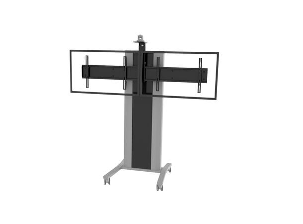 EDBAK Trolley VCTX255 VideoConference 2x 50-55" | Camera- and codec shelf 