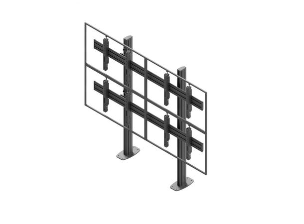 Edbak Videovägg Bolt Down Stand, Modular 2x2 | förskärms 50-57" | Lands 