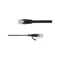 LinkIT Flat U/FTP Cat6a Black 0.2m AWG 32/7 | PVC | 1,85x6mm