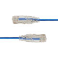 LinkIT SlimPatch U/UTP Cat6a Bl&#229; 1m AWG 28/7 | LSZH | 3,6mm