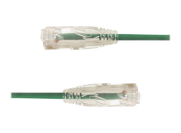 LinkIT SlimPatch U/UTP Cat6a Green 0.3m AWG 28/7 | LSZH | 3,6mm 