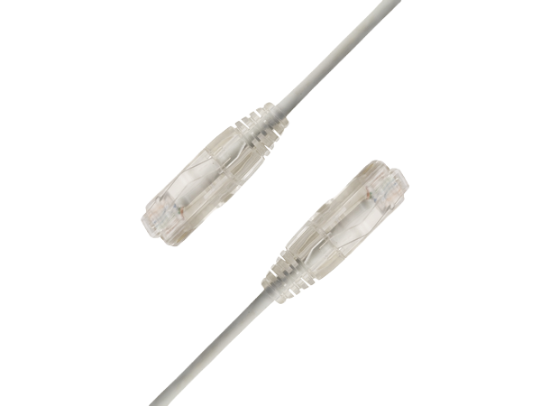 LinkIT SlimPatch U/UTP Cat6a Grey 2m AWG 28/7 | LSZH | 3,6mm 