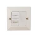 LinkIT Cat.6a UTP 86x86 Frame 1xRJ45 For outlet box duct / wall box86x86mm