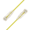 LinkIT SlimPatch U/UTP Cat6a Gul 0.75m AWG 28/7 | LSZH | 3,6mm