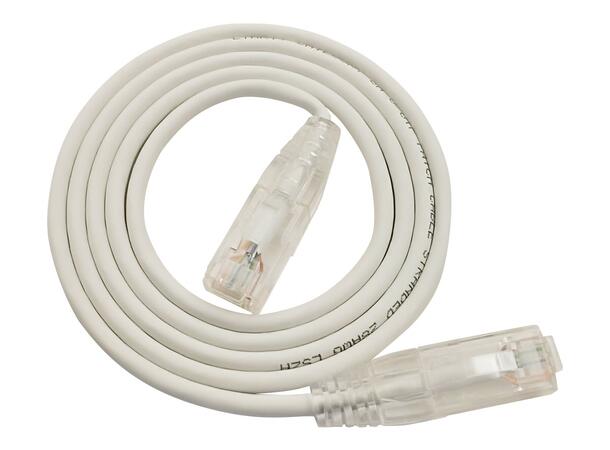 LinkIT SlimPatch U/UTP Cat6a White 1.5m AWG 28/7 | LSZH | 3,6mm 