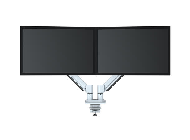 KENSON Twin Monitor Arm with Gas lift Sølv 