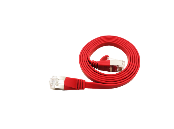 LinkIT Flat U/FTP Cat6a Röd 4.5m AWG 32/7 | PVC | 1,85x6mm 