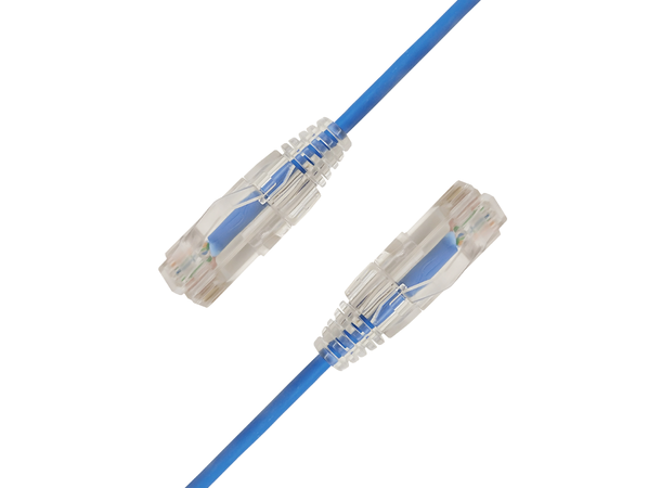 LinkIT SlimPatch U/UTP Cat6a Blue 2m AWG 28/7 | LSZH | 3,6mm 