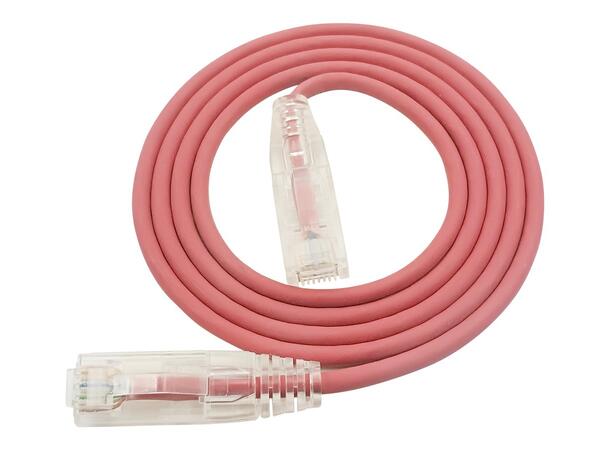 LinkIT SlimPatch U/UTP Cat6a Red 0.3m AWG 28/7 | LSZH | 3,6mm 