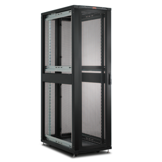 Lande Floor cab. Black 42U W600xD 600 DYNAmic | wo/doors and side panels
