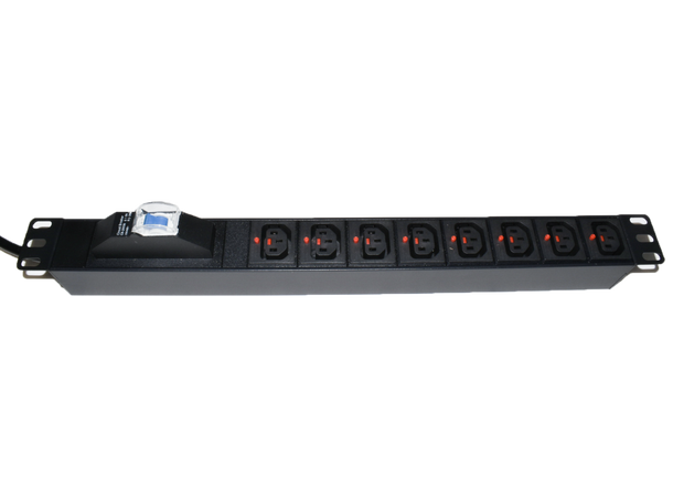 LinkIT 19" PDU 8xc13 Lockable 2M C20 | 16A | Circuit Breaker | 1U 