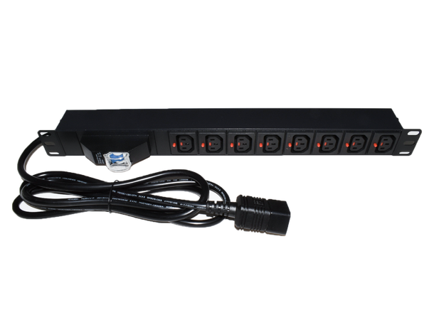 LinkIT 19" PDU 8xc13 Lockable 2M C20 | 16A | Circuit Breaker | 1U 