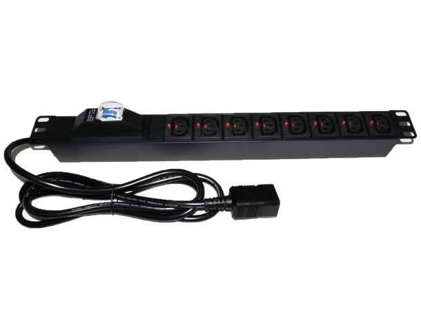 LinkIT 19" PDU 8xc13 Lockable 2M C20 | 16A | Circuit Breaker | 1U 