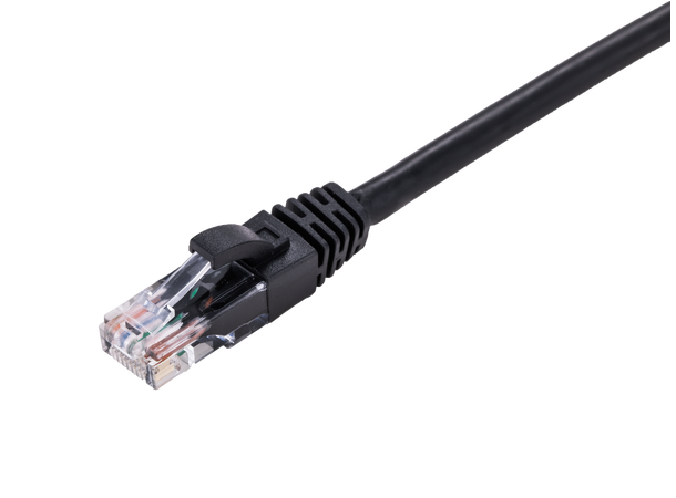 LinkIT Patch U/UTP Cat6 Svart 1m AWG 24/7 | LSZH 