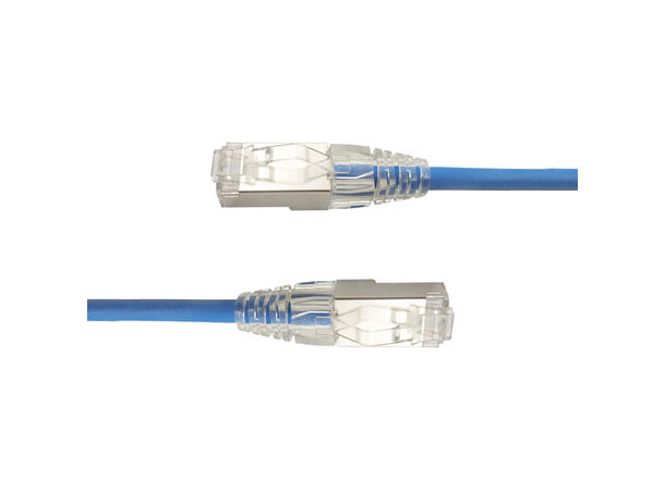 LinkIT SlimPatch F/UTP Cat6a blå 2m AWG 28/1 | LSZH | 4.7mm 