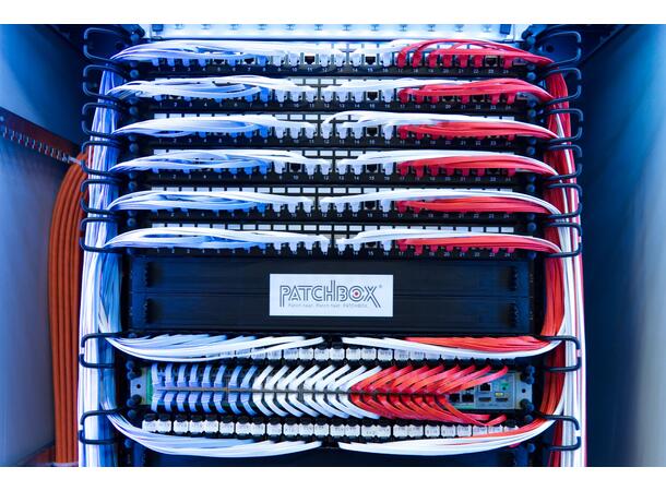 PATCHBOX Plus+ System OM4 LC-SC OM4 - 1.8m - 30RU - 500-850mm Dybde 