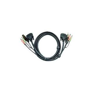 Aten KVM Cable type I   3,0m USB DVI USB, DVI, Minijack - USB, DVI, Minijack