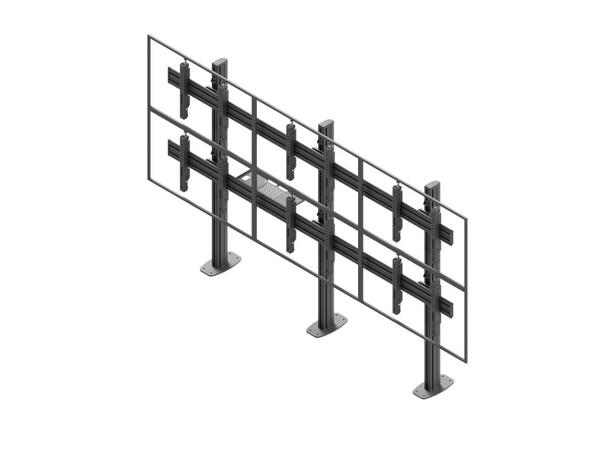 Edbak Videovägg Bolt Down Stand, Modular 3x2 | förskärms 50-57" | Lands 