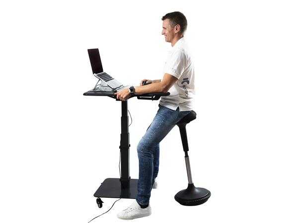KENSON GetUpDesk Single Electric Height-Adjustable Desk | Black 