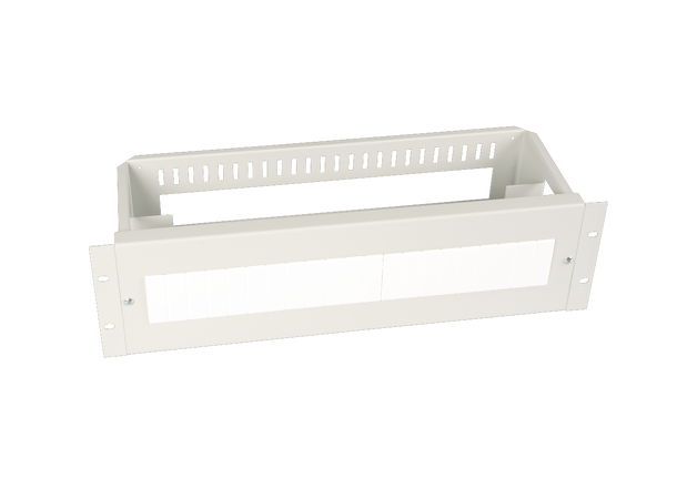 Lande 19" DIN rail inst.unit Grey 3U For mounting PS on DIN rail 