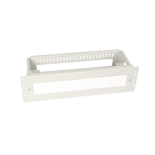 Lande 19&quot; DIN rail inst.unit Grey 3U For mounting PS on DIN rail