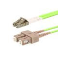 LinkIT Fiberpatch OM5 LC/SC Lime  0.5m WDM 100G, Duplex MM 50/125 LSZH, 2mm