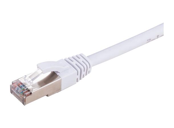 LinkIT Patch S/FTP Cat6a White 0.3m AWG 26/7 | LSZH | Snagless 