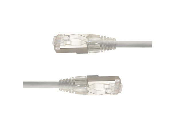 LinkIT SlimPatch F/UTP Cat6a grå 0.2m AWG 28/1 | LSZH | 4.7mm 