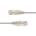 LinkIT SlimPatch U/UTP Cat6a Grey 0.3m AWG 28/7 | LSZH | 3,6mm