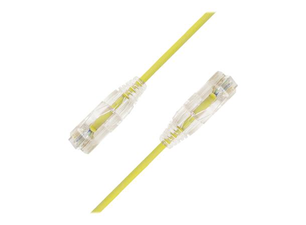 LinkIT SlimPatch U/UTP Cat6a Gul 1.5m AWG 28/7 | LSZH | 3,6mm 
