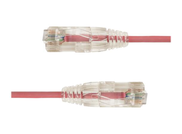 LinkIT SlimPatch U/UTP Cat6a rød 10m AWG 28/7 | LSZH | 3,6mm 