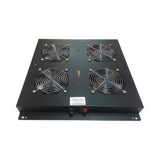 Lande viftemodul for gulvskap Svart 4 vifter | m/justerbar termostat
