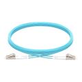 LinkIT FiberPatch Armored OM3 LC/LC 200m Braided steel | Duplex | LSZH | Aqua