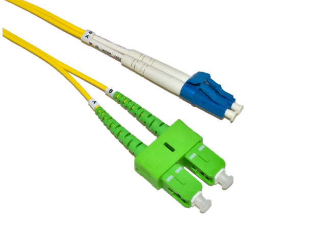 LinkIT fiber patch OS2 LC-UPC/SC-APC 1m Duplex | SM | LSZH 