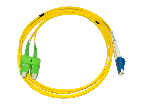 LinkIT fiber patch OS2 LC-UPC/SC-APC 1m Duplex | SM | LSZH 