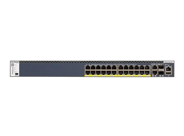 Netgear GSM4328PB Managed Switch 28-Port | 24xPoE+ 630W | 2x10G | 2xSFP+ 
