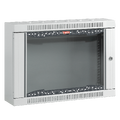 Lande Wall cab. Grey  6U W600xD150 NETbox 19&quot; HOME | w/glass door | H373