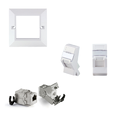 LinkIT Cat.6/6A STP 86x86 Frame 2xRJ45 For outlet box duct | 86x86mm