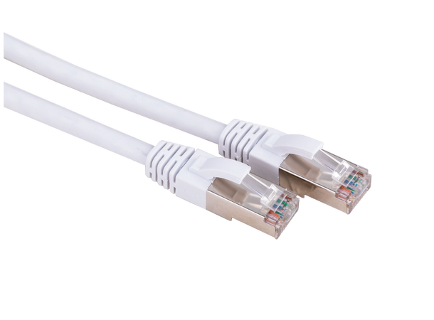 LinkIT Patch S/FTP Cat6a White 1.5m AWG 26/7 | LSZH | Snagless 