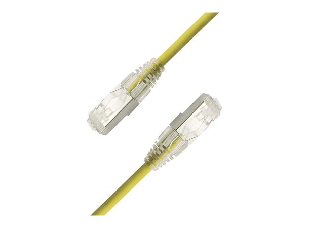LinkIT SlimPatch F/UTP Cat6a gul 2m AWG 28/1 | LSZH | 4.7mm 