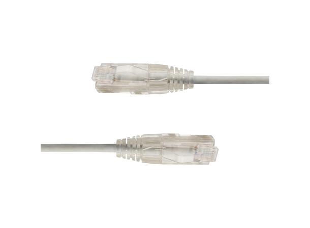 LinkIT SlimPatch U/UTP Cat6a Grå 10m AWG 28/7 | LSZH | 3,6mm 
