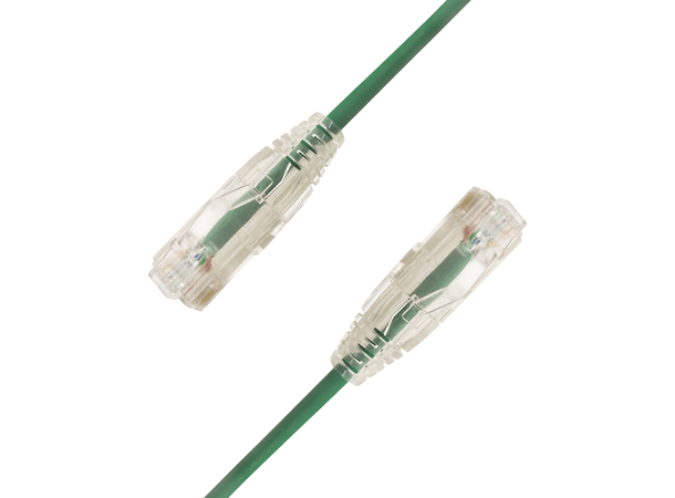 LinkIT SlimPatch U/UTP Cat6a grønn 2m AWG 28/7 | LSZH | 3,6mm 