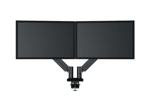 KENSON Twin monitor arm with gaslift LCD Black | Up to 32" | Easy to mount 
