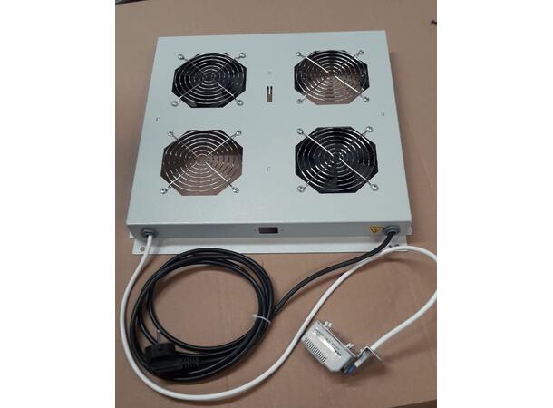 Lande Fan kit for floor cabinets Black 2 fans | w/adjustable thermostat 